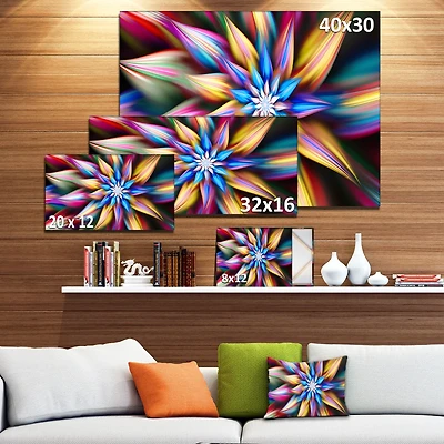 Exotic Multi Color Flower Petals  Wall Art