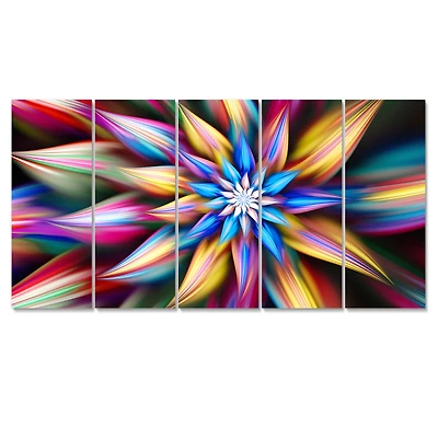 Exotic Multi Color Flower Petals  Canvas Wall Art