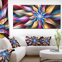 Exotic Multi Color Flower Petals  Wall Art