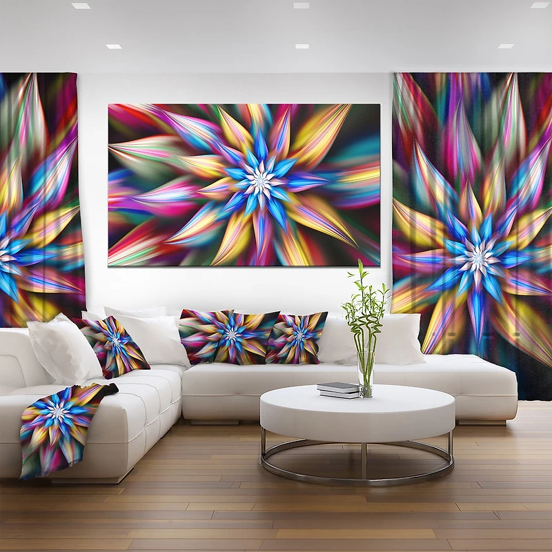 Exotic Multi Color Flower Petals  Wall Art