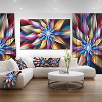 Exotic Multi Color Flower Petals  Wall Art