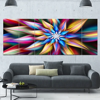 Exotic Multi Color Flower Petals Wall Art