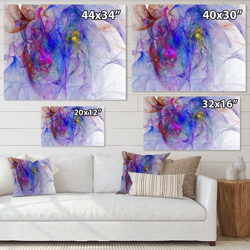 Toile  « Blue Mystic Psychedelic Texture »