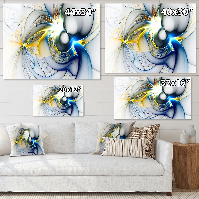 Shining Multi Colored Plasma  Wall Art Canvas