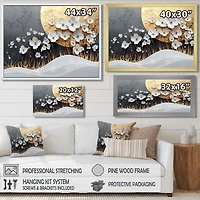 Fleurs sauvages blanches et or « White and Gold Wildflowers »