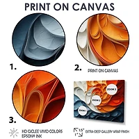 Mouvement abstrait fluide blanc et bleu « White and Blue Fugue »