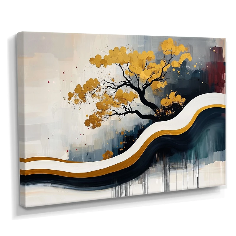 Bonsai Reflections – Zen Abstract Nature Composition