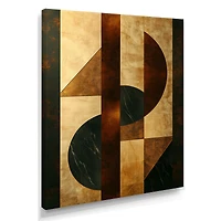 Essential Forms IV – Walnut Geometric Modern Art
