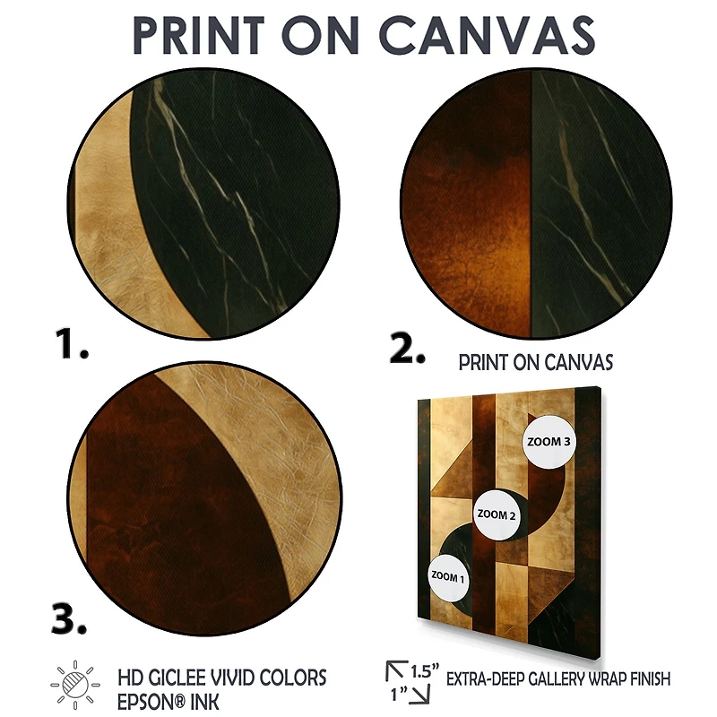 Essential Forms IV – Walnut Geometric Modern Art