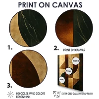 Essential Forms IV – Walnut Geometric Modern Art