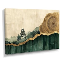 Forest Reflections – Pine Trees and Wooden Slide Art