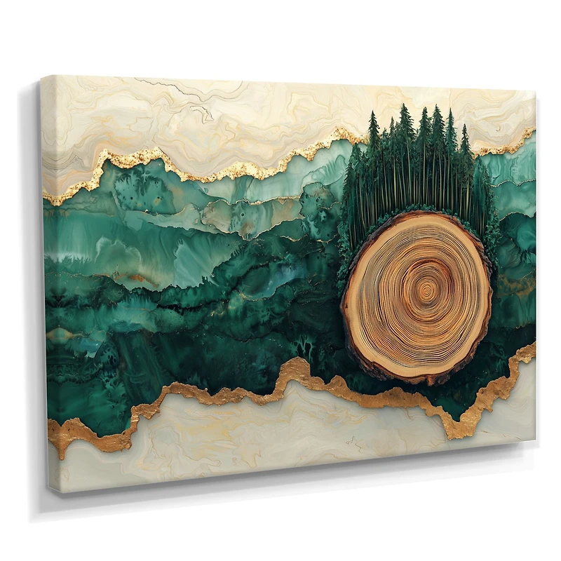 Wooden Slide Forest – Serene Pine Landscape