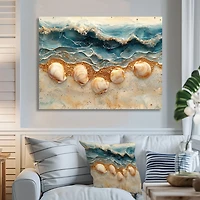 Seashell Serenity – Marbled Beach Abstract