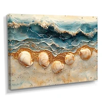 Seashell Serenity – Marbled Beach Abstract