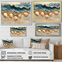 Seashell Serenity – Marbled Beach Abstract