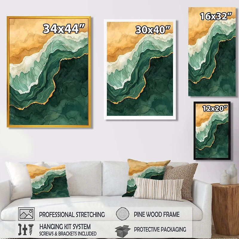 Emerald Coastline – Aerial Seaside Landscape II