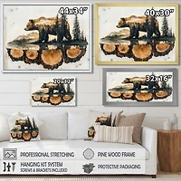 Double Exposure Bear – Reflections in the Lake