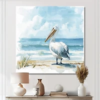 Pélican gardien art mural côtier « Pelican Guardian »