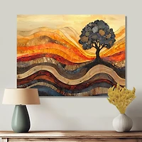 Serenity Roots – Autumn Birch Forest Art