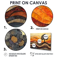 Art mural forêt automnale racines sereines « Serenity Roots »