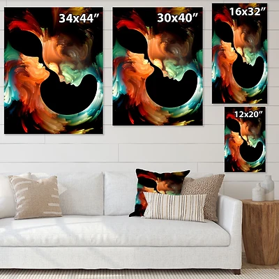 Realms of Paint - Abstract People Canvas Wall Art Print