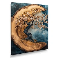 Golden Cherry Blossoms – Ephemeral Garden of Spring