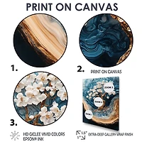 Winter Blossoms – Golden Cherry Tree Serenity