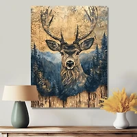 Chinese Ink Deer – Tranquil Nature Portrait