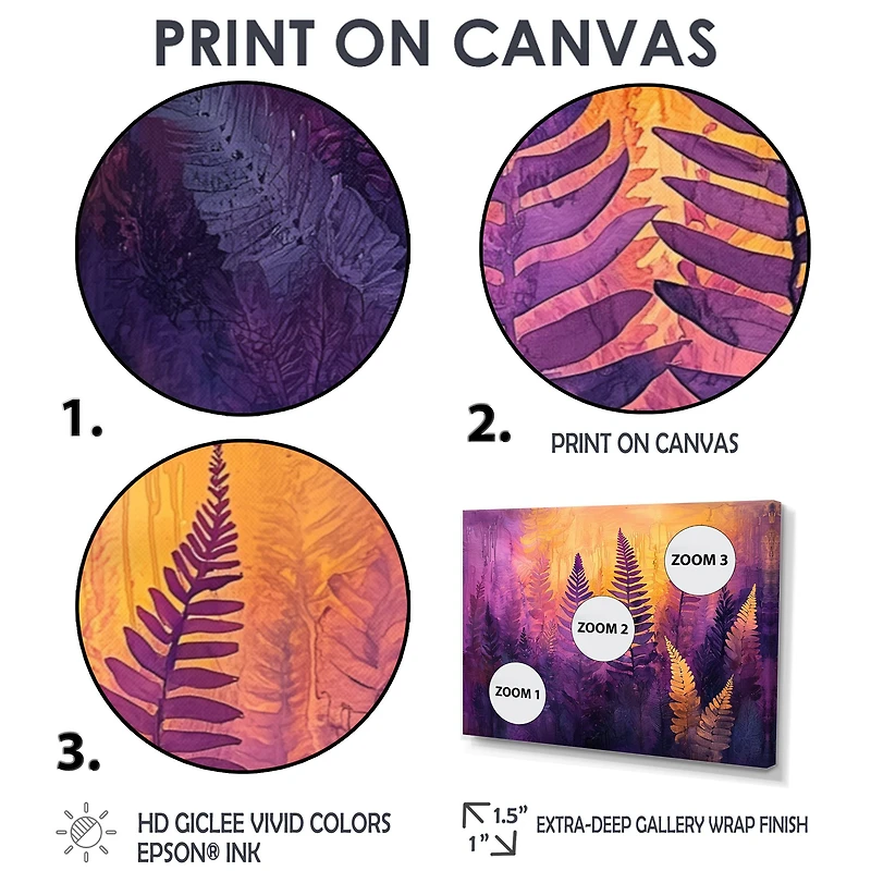 Purple Mist Ferns – Dreamlike Surreal Landscape