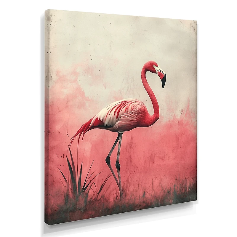 Flamingo Reflections – Tropical Pink Water Serenity