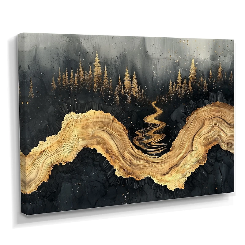 Black Onyx River – Enchanted Forest Reflection