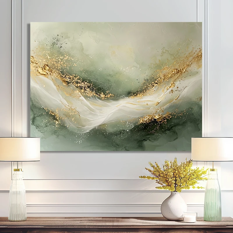 Gemstone Pathways – Emerald Abstract Harmony