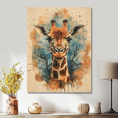 Silent Watcher – Giraffe in African Savannah