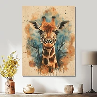 Silent Watcher – Giraffe in African Savannah