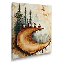 Forest Gnome Family – Whimsical Woodland Portrait