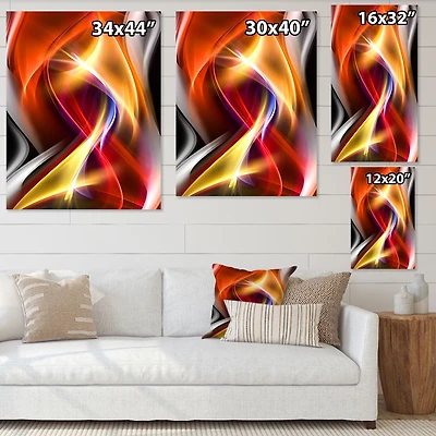 Ornament Gray Canvas Wall Art