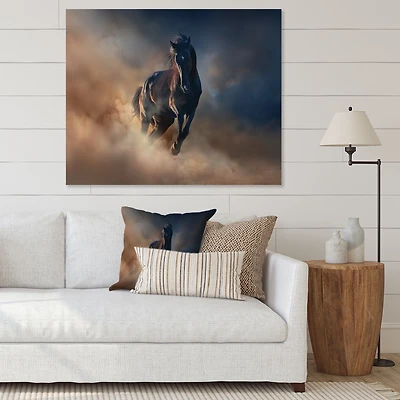 Toile « Black Stallion Horse »