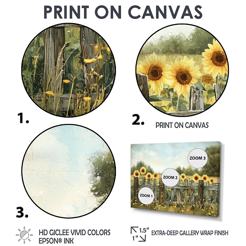 Art mural « Barnside Sunflowers »