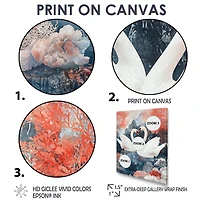 Art mural deux cygnes amour et grâce « Two Swans »