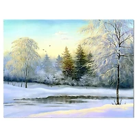 Beautiful Scenery Winter Forest  Wall Art