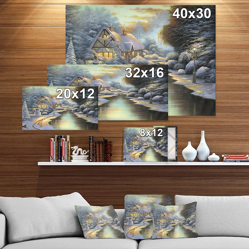 Toile « Evening Glow Chrismas Eve »