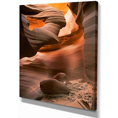 Lower Antelope Slot Canyon Reflected Sunlight  Wall Art