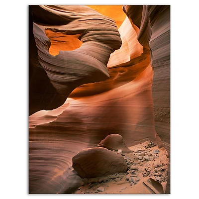 Lower Antelope Slot Canyon Reflected Sunlight  Wall Art
