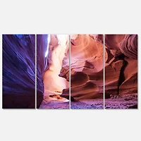Antelope Canyon on the navajo india Canvas Wall Art Panels