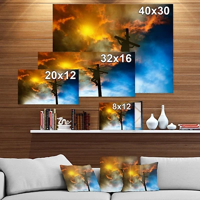 Jesus on the cross Wall Art