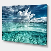 Amazing Underwater Seascape and Clouds  Wall Art