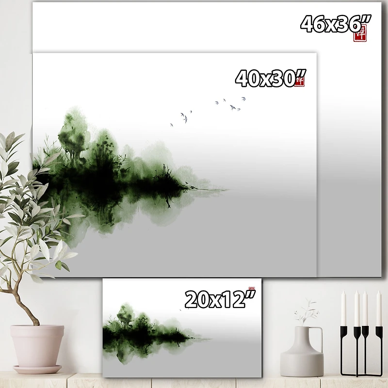Japanese Red Moon I  Wall Art