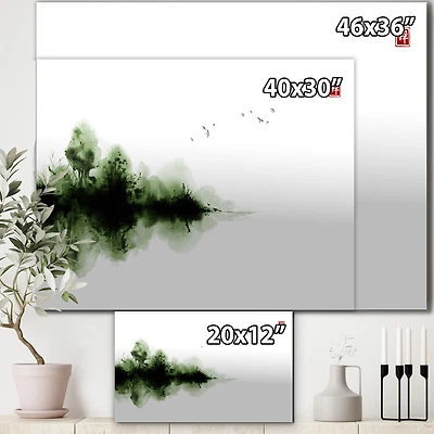 Japanese Red Moon I  Wall Art
