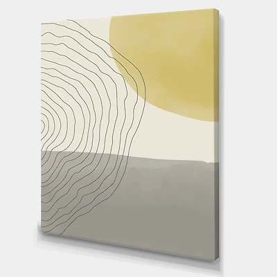 Minimal Geometric Compostions of Elementary Forms XXXIV  Wall Art