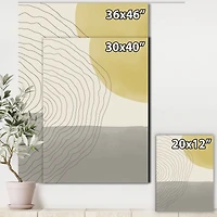 Minimal Geometric Compostions of Elementary Forms XXXIV  Wall Art